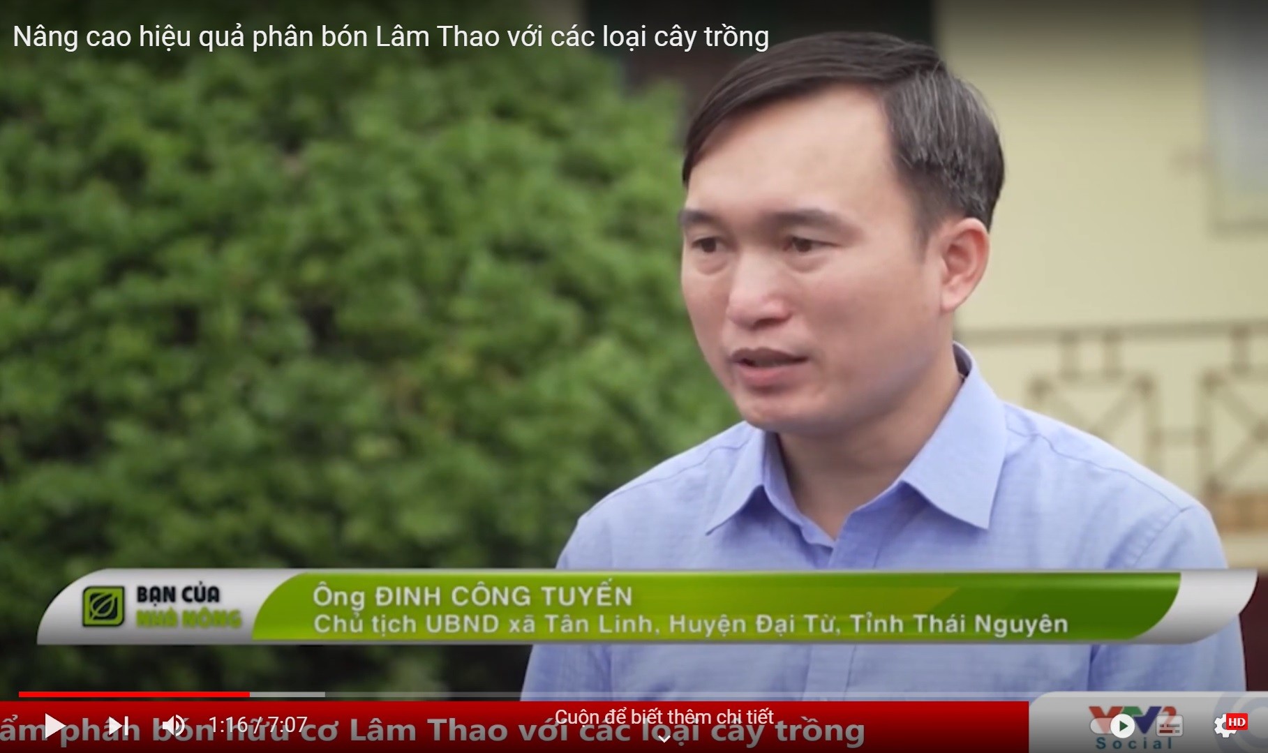 Video: Nâng cao hiệu quả phân bón Lâm Thao với cây trồng