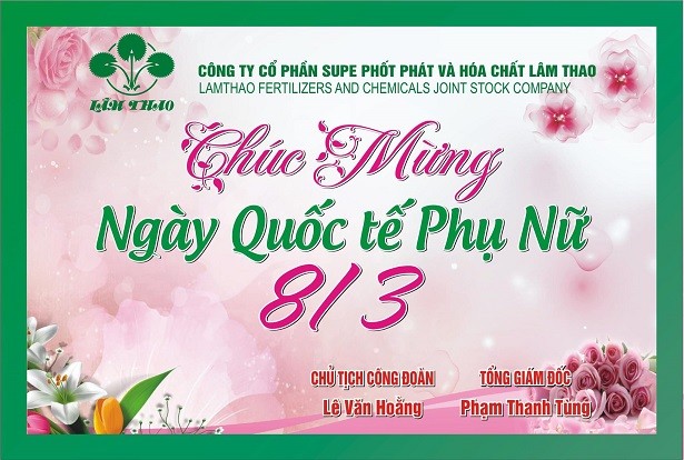 Thư chúc mừng của đồng chí Bí thư Đảng ủy, Tổng Giám đốc Công ty nhân kỷ niệm ngày Quốc tế Phụ nữ 8/3