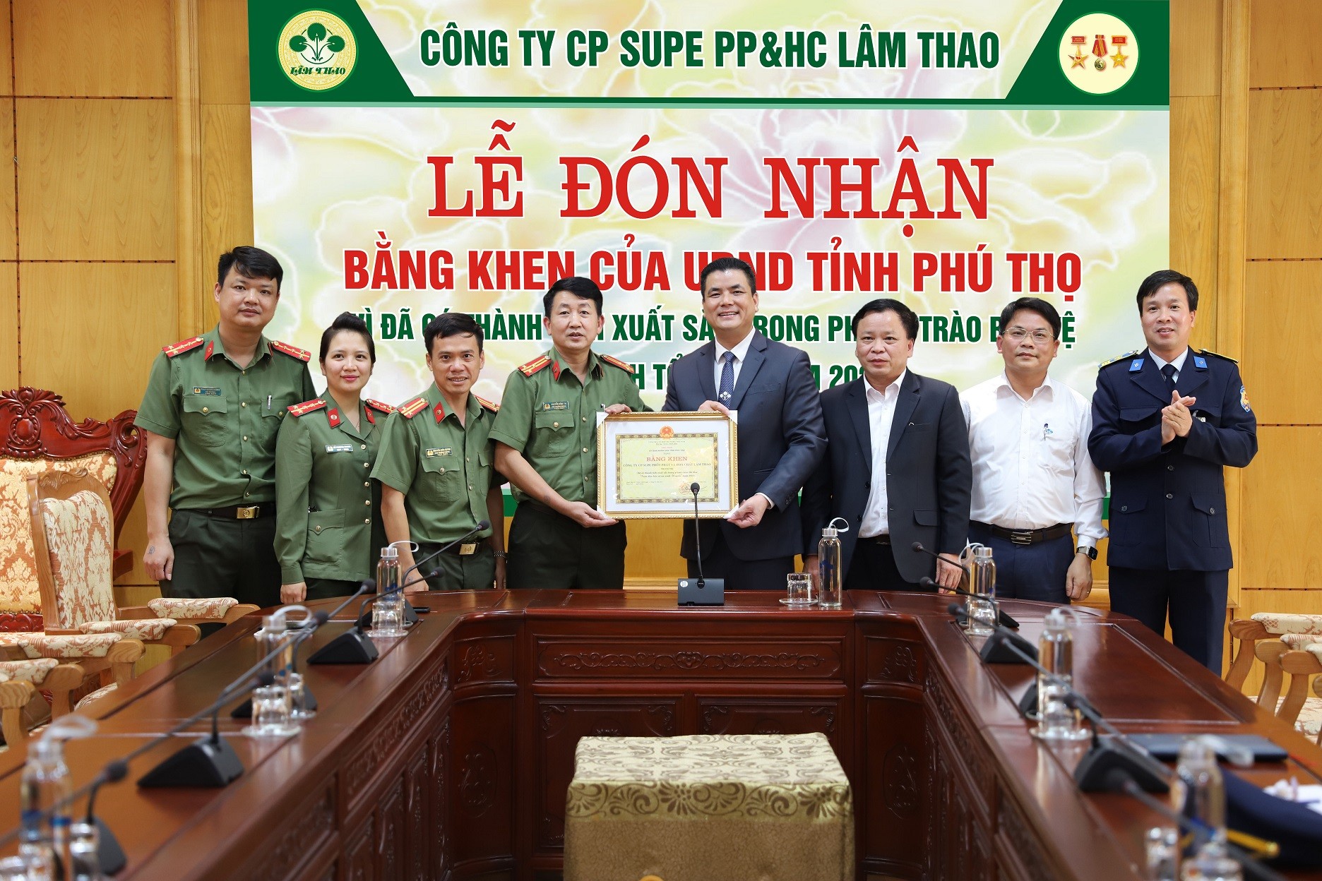 Công ty vinh dự nhận Bằng khen của UBND tỉnh Phú Thọ vì đã có thành tích xuất sắc trong phong trào “Toàn dân bảo vệ an ninh Tổ quốc” năm 2021.