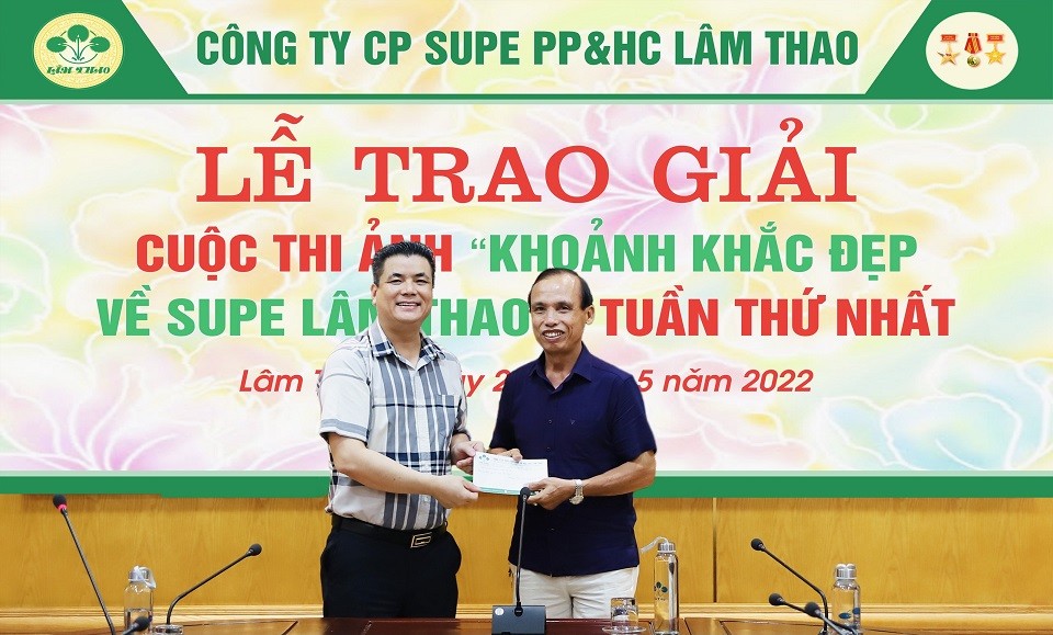Lễ trao giải Cuộc thi ảnh “Khoảnh khắc đẹp về Supe Lâm Thao” tuần thứ nhất năm 2022