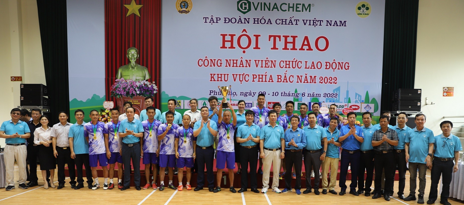Bế mạc Hội thao công nhân viên chức lao động Tập đoàn Hóa chất Việt Nam khu vực phía Bắc, năm 2022