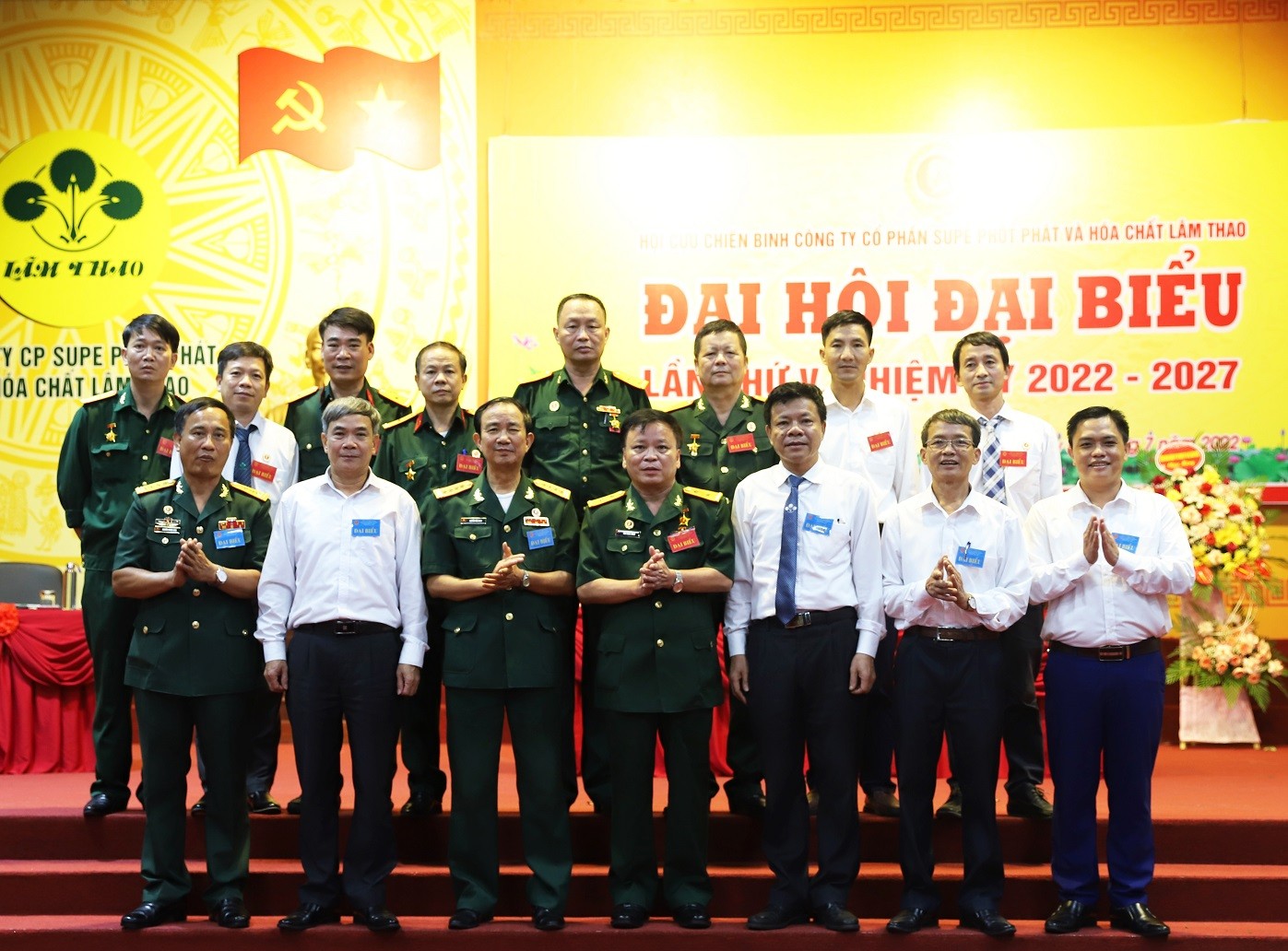 Đại hội đại biểu Hội Cựu chiến binh Công ty CP Supe Phốt phát và Hóa chất Lâm Thao lần thứ V, nhiệm kỳ 2022-2027