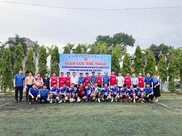 Giao hữu bóng đá giữa Đoàn Thanh niên Công ty và Huyện đoàn Lâm Thao
