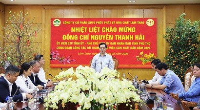 Phó Chủ tịch UBND tỉnh Phú Thọ Nguyễn Thanh Hải làm việc tại Supe Lâm Thao