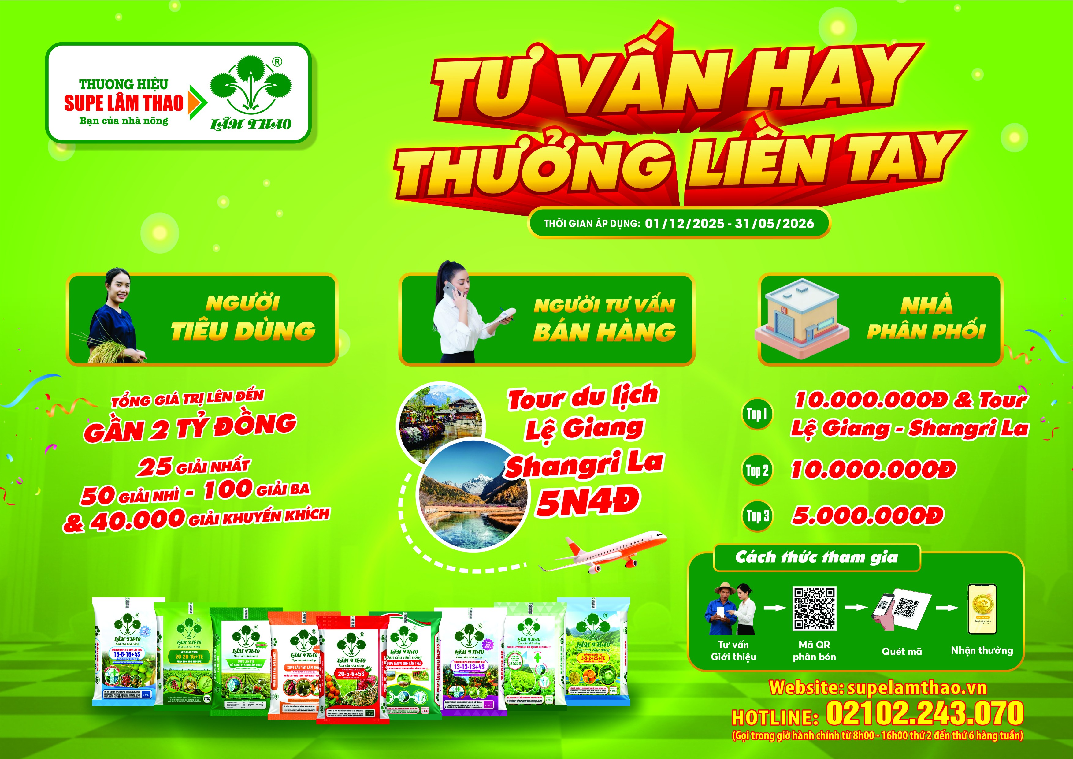 Thể lệ chương trình khuyến mại "TƯ VẤN HAY - THƯỞNG LIÊN TAY"