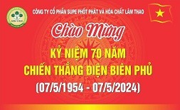 Chào mừng kỷ niệm 70 năm Chiến thắng Điện Biên Phủ (07/5/1954-07/5/2024)