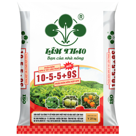 Phân bón NPK-S*M1 Lâm Thao 10-5-5+9S