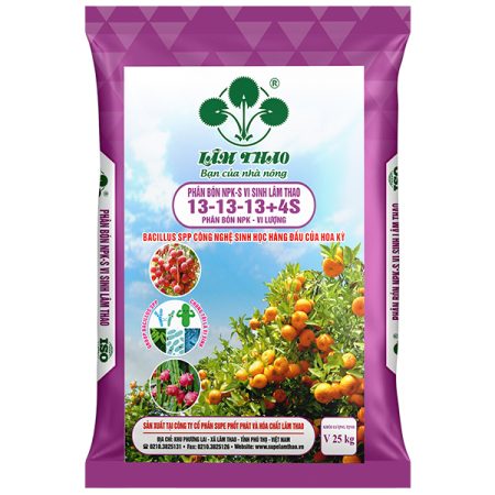 Phân bón NPK-S Lâm Thao 13-13-13+4S
