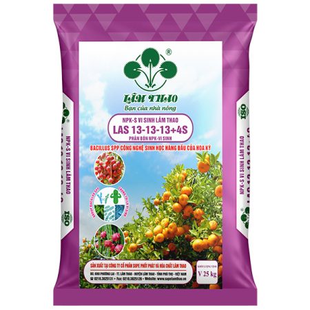 Phân bón NPK-S vi sinh Lâm Thao-LAS 13-13-13+4S