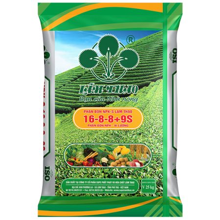 Phân bón NPK-S Lâm Thao 16-8-8+9S
