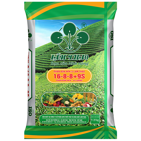 Phân bón NPK-S Lâm Thao 16-8-8+9S