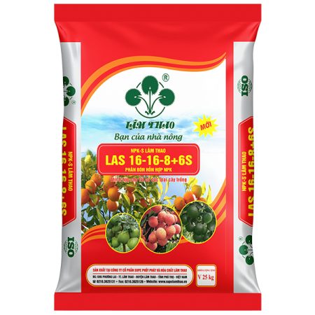 Phân bón NPK-S Lâm Thao-LAS 16-16-8+6S