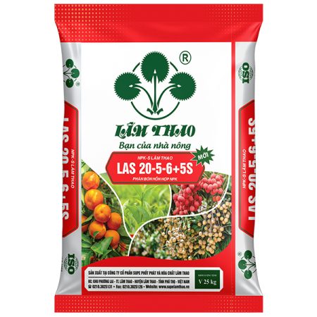 Phân bón NPK-S Lâm Thao-LAS 20-5-6+5S