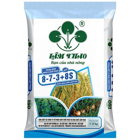 Phân bón NPK-S Lâm Thao 8-7-3+8S
