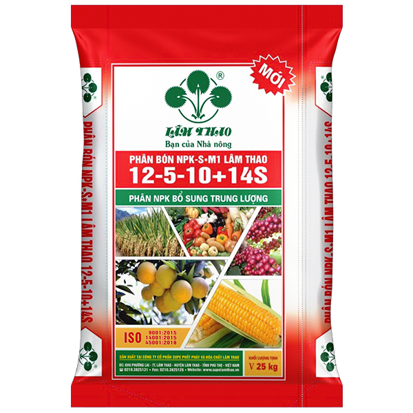 Phân bón NPK-S*M1 Lâm Thao 12-5-10+14S