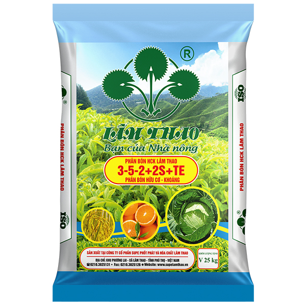 Phân bón HCK Lâm Thao 3-5-2+2S+TE
