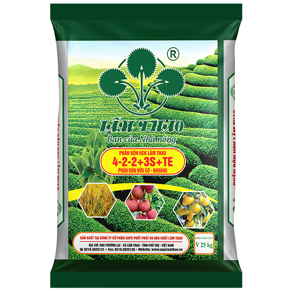 Phân bón HCK Lâm Thao 4-2-2+3S+TE