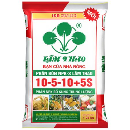 Phân bón NPK-S Lâm Thao 10-5-10+5S