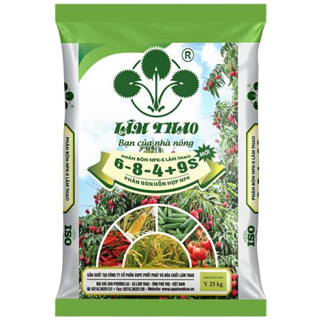 Phân bón NPK-S Lâm Thao 6-8-4+9S