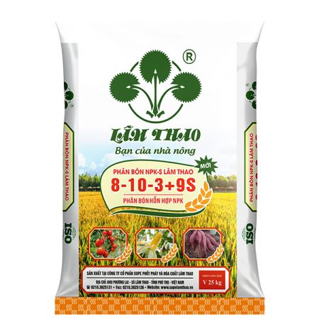 Phân bón NPK-S Lâm Thao 8-10-3+9S