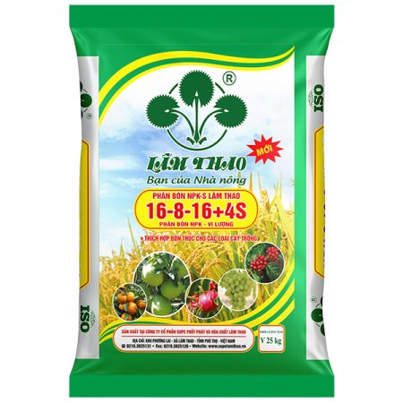 Phân bón NPK-S Lâm Thao 16-8-16+4S