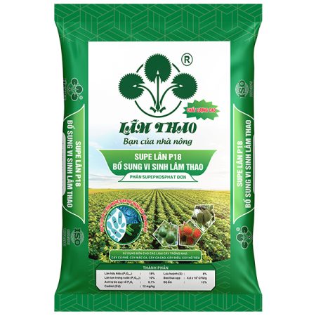 Phân bón Supe lân P18 bổ sung vi sinh Lâm Thao